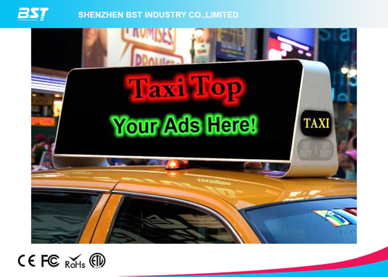 商業タクシーの屋上の広告は表示 40000dots/Sqm の高い明るさを導きました