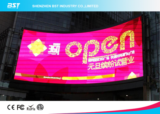 Flexible SMD 3535 Curved Led Screen P10 Outdoor Led Display With High Brightness