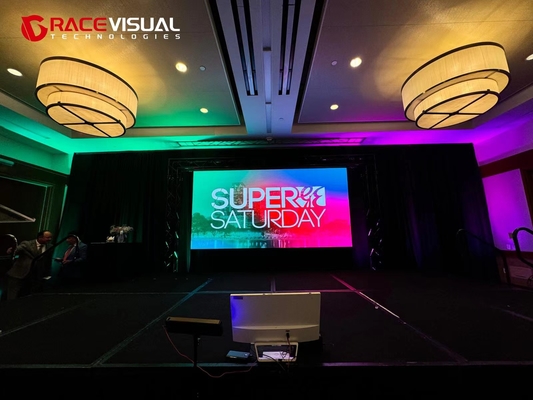 7680HZ P2.9 インダースフルカラーLEDスクリーン イベント用 500mmx1000mm キャビネットサイズ IP40評価