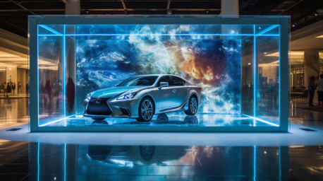 P3.9-7.8 パネルあたり9kgのピクセル密度で32768px/m2の透明な屋外LEDディスプレイ