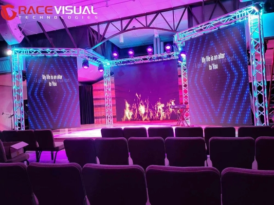 7680HZ 500x500mm IRAシリーズ 室内レンタルLEDディスプレイ モジュール解像度64x64pxとIP評価IP40/IP21