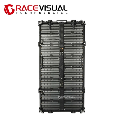 透明な屋外LEDディスプレイ 32768px/m2 ピクセル密度 500x125mm モジュール寸法 超高軽量設計