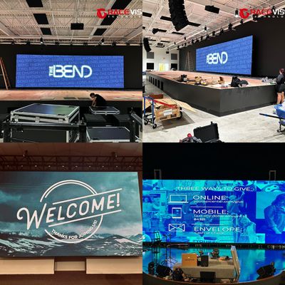 IRAシリーズP3.9 プロフェッショナルレンタルLEDディスプレイシステム 600ニット 高明るさ 7680Hz超スムーズリフレッシュレート 500×1000mmモジュラーデザイン