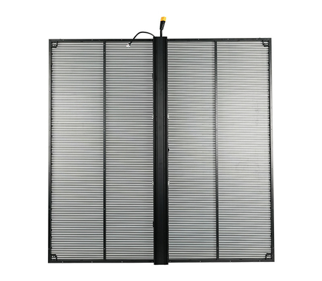 TSFシリーズ P3.9-7.8mm 透明LED画面 1000x1000mm 高リフレッシュレート 3840Hz 可変室内固定装置 アルミフレーム