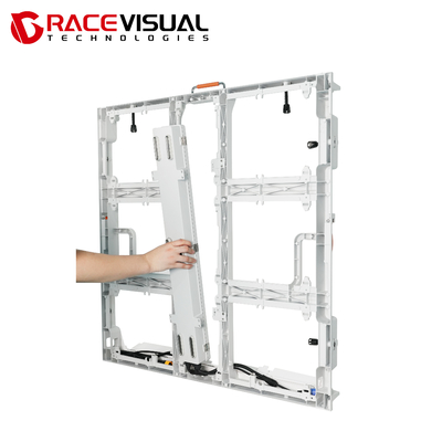 OAシリーズ,P5.7アウトドアLEDディスプレイ (960×960mm),高明るさ (6000/10000ニット),IP66保護,低熱,全正面または全後ろメンテナンス.