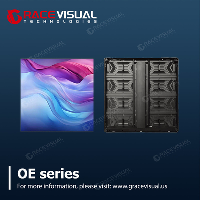 超軽量 OE シリーズ LED ディスプレイ：23.5kg キャビネット、3840Hz リフレッシュレート、IP65/IP54 & 90° クリエイティブスプライシング