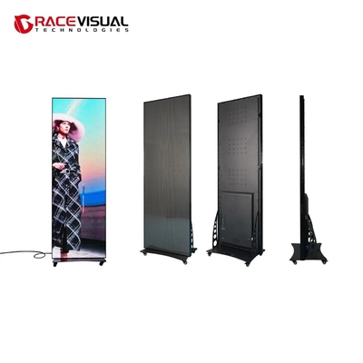 P2.5mm デジタルディスプレイ トーテム 室内画面 640 x 1920 mm インタラクティブなポスター 3840 Hz 高刷新率 WiFi制御回転スタンド イベント