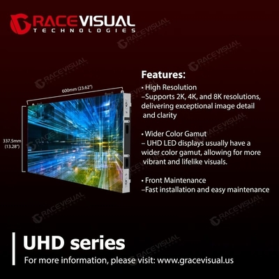 UHDシリーズLEDディスプレイ 超精細ピクセルピッチ 2K/4K/8K解像度 7680hzリフレッシュレート