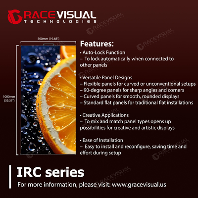 IRCシリーズ P2.6 プロフェッショナルレンタルLEDディスプレイ - 7680Hz 超高流動性モーションパフォーマンス | クイックデプロイ 500×1000mm モジュールソリューション | 600+nits 高輝度出力