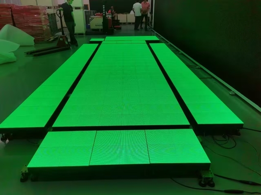 迅速な設置 室内 LED デジタル ダンス フロア タイル ビデオ ウォール インタラクティブ ディスプレイ スクリーン