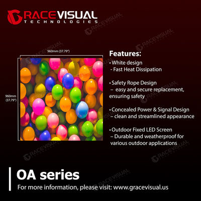 産業用5.7mmの屋外LEDディスプレイシステム IP66耐候認証 高い明るさ性能 極端な環境条件に設計されています